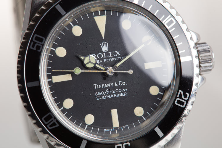 1977 Rolex 5513 Tiffany & Co. Pre-Comex dial