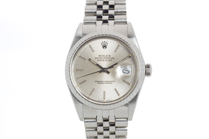 1987 Rolex 16030 Silver Stick Dial Datejust