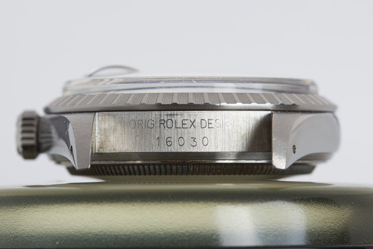 1987 Rolex 16030 Silver Stick Dial Datejust