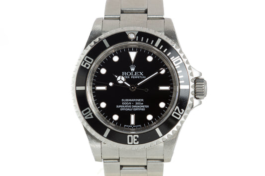 2010 Rolex Submariner 14060M 4 Line with Box, Card, Booklets, & Hangtags