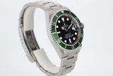 2008 Rolex Green Anniversary Submariner 16610LV Box, Card, Booklets, Hangtag