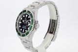 2008 Rolex Green Anniversary Submariner 16610LV Box, Card, Booklets, Hangtag