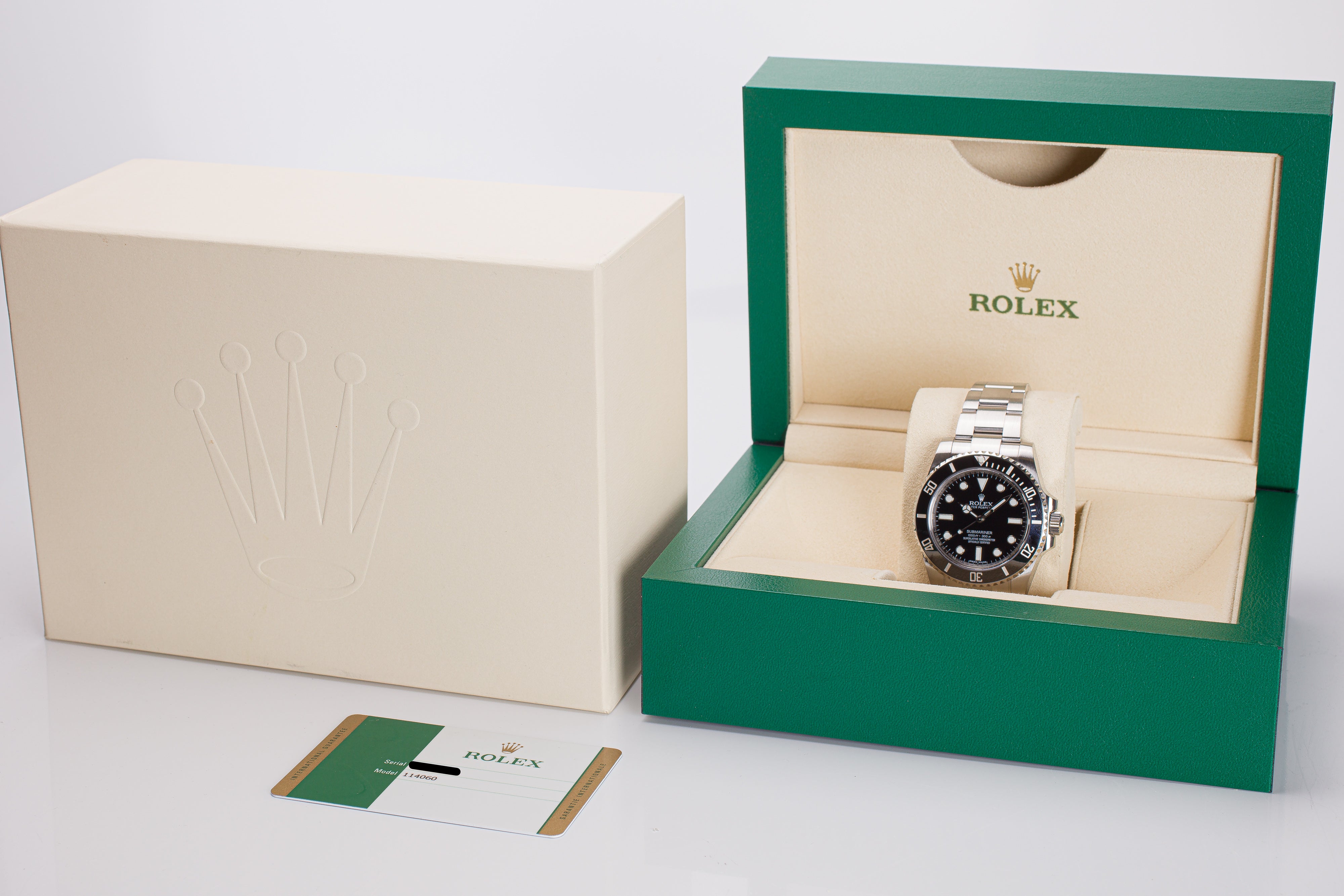 2017 Rolex Submariner 114060 Box and Card