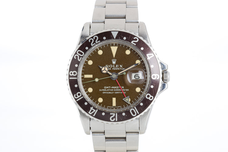 1968 Rolex GMT Master 1675 Tropical Dial And Bezel