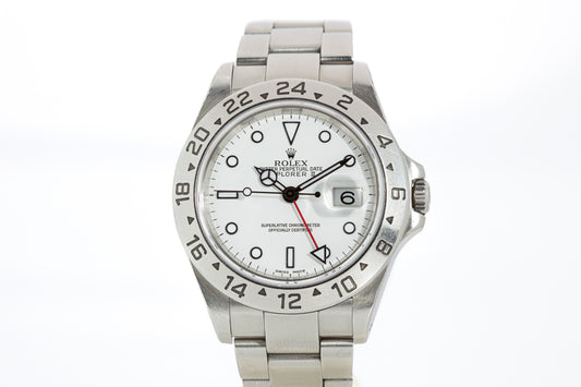 2001 Rolex 16570 Explorer II Polar Dial