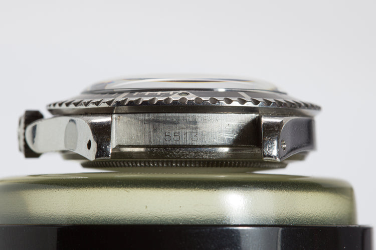 1967 Rolex Submariner 5513 Meters 1st Dial with Creamy Lume Plots