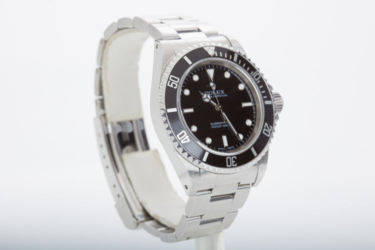 2007 Unpolished Rolex Submariner 14060M Box and Papers