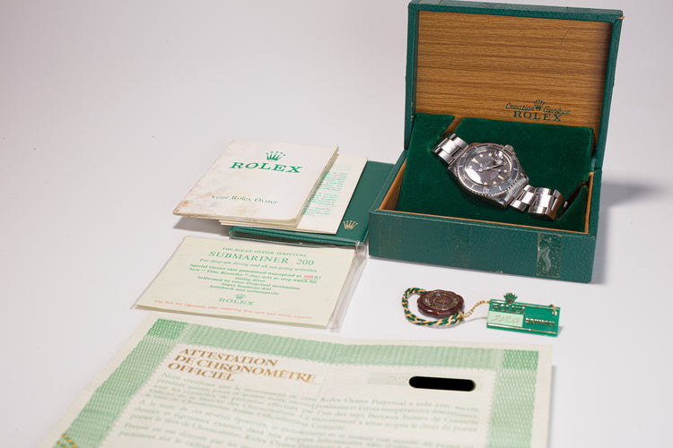 1969 Rolex Red Submariner 1680 MK 4 Dial Box Double Punched Papers Hangtags