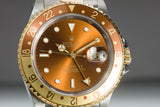 1991 Rolex GMT Master II 16713 Brown Dial w/ Box, Papers & Booklet