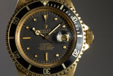 1970 Rolex 18k Submariner 1680 Black Nipple Dial Jubilee Bracelet