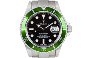 2002 Rolex Green Submariner 