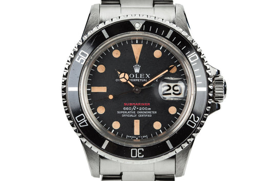 1970 Rolex Red Submariner 1680 with MK IV Dial