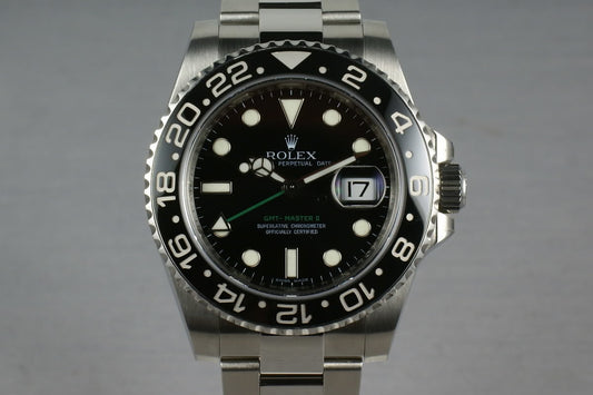 Rolex Ceramic GMT 116710 Box and Papers