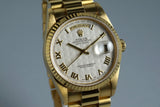 1990 Rolex YG Day-Date 18238 with Cream Pyramid Dial
