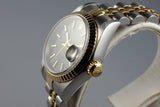 1995 Rolex Ladies Two Tone DateJust 69173 Black Dial