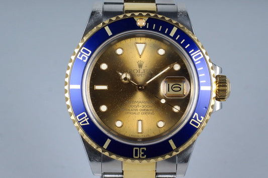 1987 Rolex Two Tone  Submariner 16803 with Tropical Dial