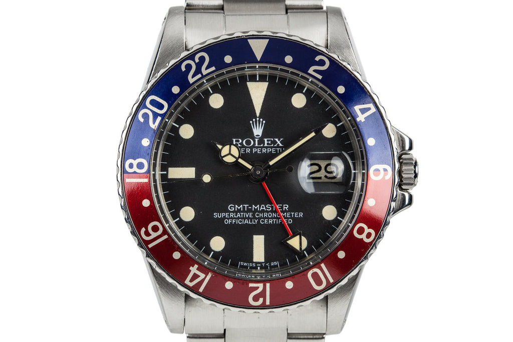 1971 Rolex GMT-Master 1675 with Service Papers