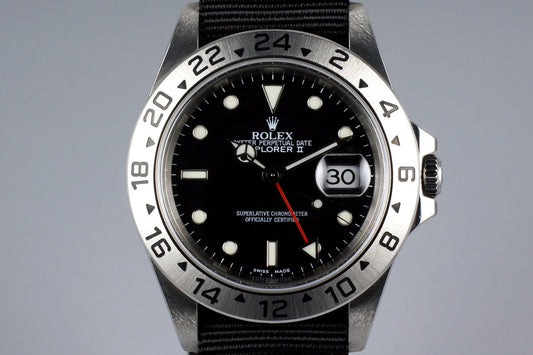 2004 Rolex Explorer II 16570 Black Dial