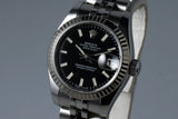 2005 Rolex Ladies Datejust 179174 Black Dial with Box and Papers