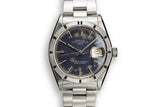 1970 Rolex Date 1501 with Blue Moonlight Cloud Dial
