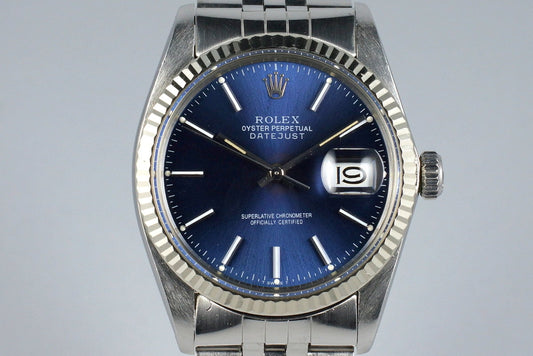 1981 Rolex DateJust 16014 Blue Dial