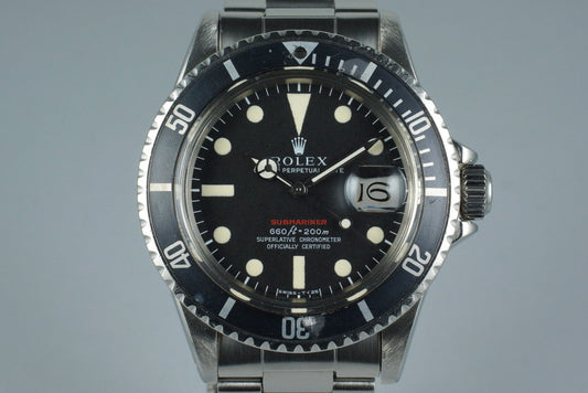 1970 Rolex Red Submariner 1680 Mark IV