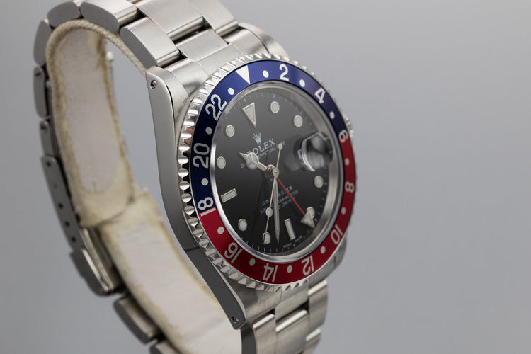 1999 Rolex GMT-Master 16700 "Pepsi" with Service Papers