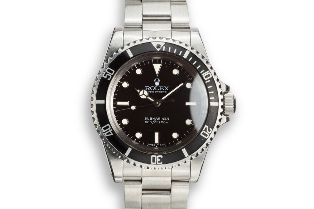 1984 Rolex Submariner 5513 with Glossy "Spider" Dial with Service Papers
