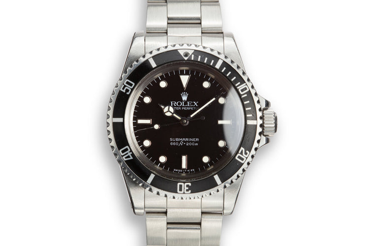 1984 Rolex Submariner 5513 with Glossy "Spider" Dial with Service Papers