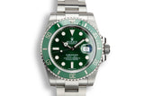 2015 Rolex Submariner 116610LV "Hulk" with Box and Papers
