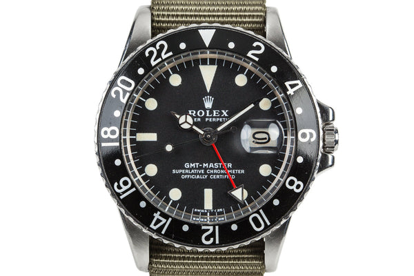 HQ Milton - 1972 Rolex GMT-Master 1675 With Black Bezel Insert