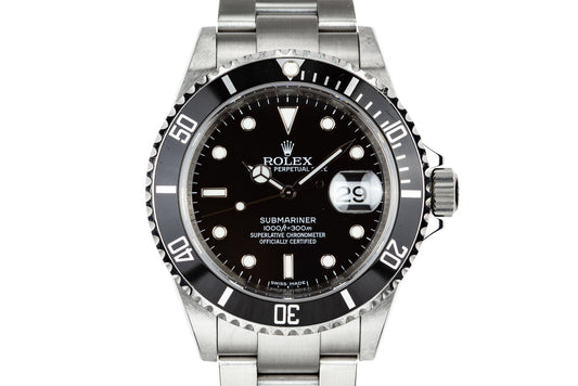 2009 Rolex Submariner 16610 "V serial"