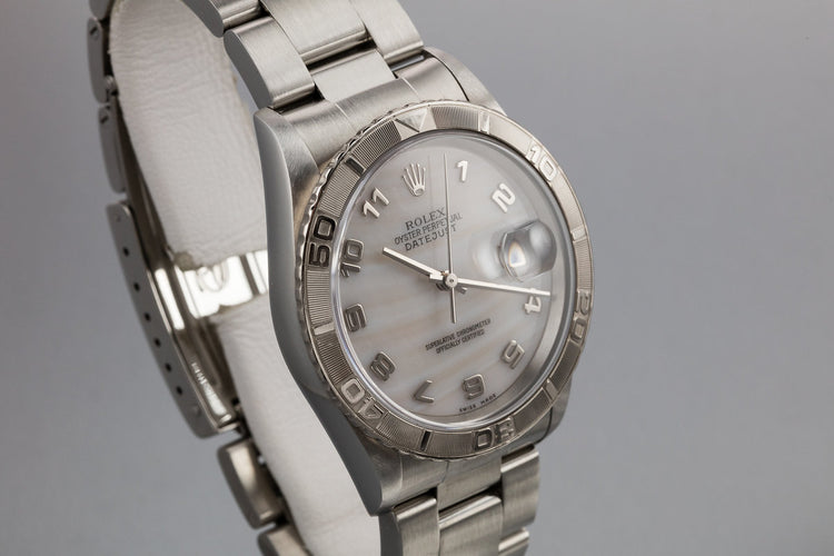 2002 Rolex DateJust Turn-O-Graph "Thunderbird" with Mother of Pearl Arabic Dial