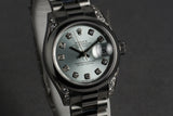 2001 Rolex Ladies Platinum President 179296 with Glacier Diamond Dial