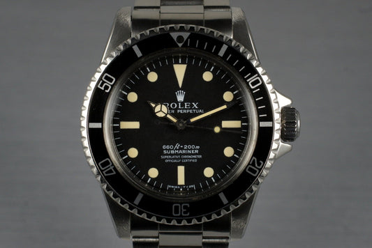 1962 Rolex Submariner 5512 PCG with Service Papers