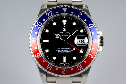 2004 Rolex GMT II 16710 with Box and Papers