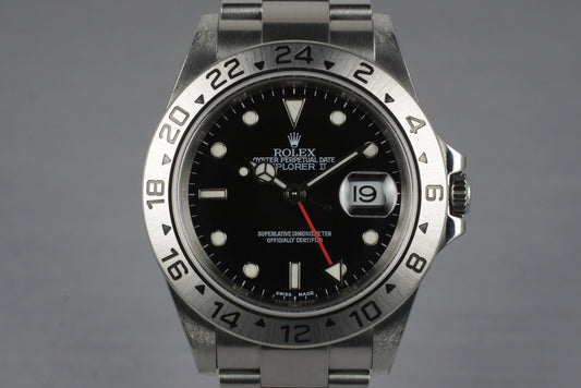 2003 Rolex Explorer II 16570 with Black Dial