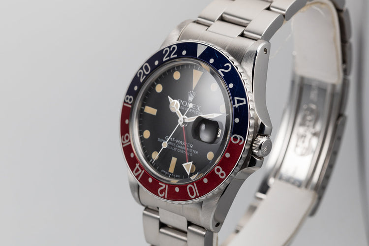 1979 Rolex GMT-Master 16750 Matte Dial with "Pepsi" Insert and Box and Papers