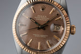 1985 Rolex Two-Tone DateJust 16013 Tropical Brown Dial with Box and Papers