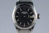 1972 Rolex Ladies Date 6916 Black Sigma Dial