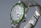 2009 Rolex Green Submariner 16610V with Box and Papers