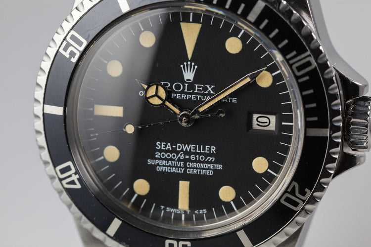 1978 Rolex Sea-Dweller 1665 Rail Dial