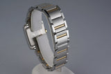2009 Cartier Two Tone Quartz Tank Francaise 2465 with Box and Papers