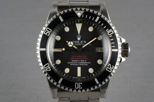 Rolex Double Red Sea Dweller Ref: 1665 Mark III with punched papers