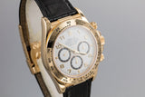 1993 Rolex 18K YG Daytona 16578 White Inverted 6 Dial with Box, Papers, and Service Papers