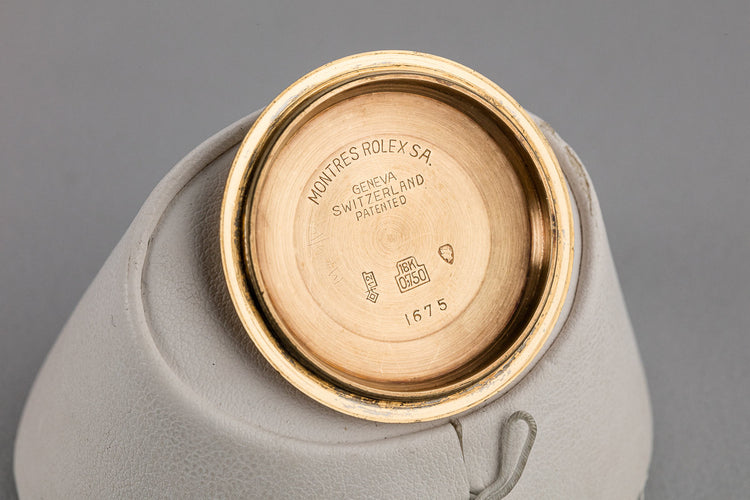 1975 Rolex 18K YG GMT-Master 1675 Brown Nipple Dial