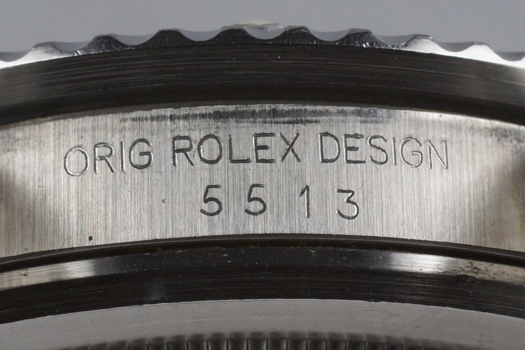 1985 Rolex Submariner 5513 Spider Dial