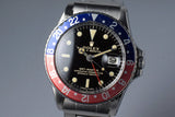 1965 Rolex GMT 1675 Glossy Gilt Dial with Box and Papers