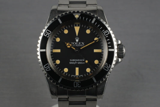 1982 Rolex Submariner5513 Mark IV with Box and Papers