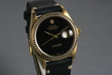 1979 Rolex YG DateJust 16078 with Onyx Dial